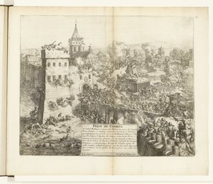 インネーム ヴァン コルベイユ、1590 年 コーベイルのキャプチャ (オブジェクトのタイトル) フランダース戦争 (シリーズタイトル) 作： Romeyn de Hooghe
