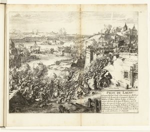 Inname van Lagny、1589-1590 Lagny のキャプチャ (オブジェクトのタイトル) フランダース戦争 (シリーズタイトル) 作： Romeyn de Hooghe