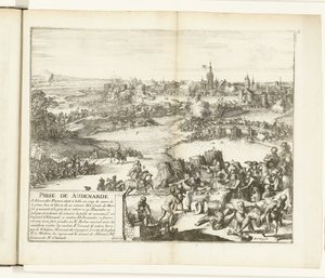 アウデナールデを奪う、1582 Prize de Audenarde (オブジェクトのタイトル) Guerres de Flandres (シリーズタイトル) 作： Romeyn de Hooghe