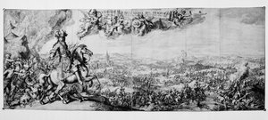 1690年7月1日、ボインの戦いでのウィリアム3世王 作： Romeyn de Hooghe