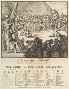 Paye qui Tombe：誰が最初に落ちる、誰が読むスピールマン、コストが落ちる.... nd 作： Romeyn de Hooghe