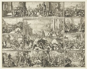 ナントの勅令の廃止後のフランスにおけるプロテスタントの迫害、1685-1686 フランスの改革派に対する専制政治 (オブジェクトのタイトル) 作： Romeyn de Hooghe