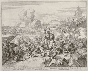ウィーンプリントサイクル、トルコとの帝国軍の戦い、1683年 作： Romeyn de Hooghe