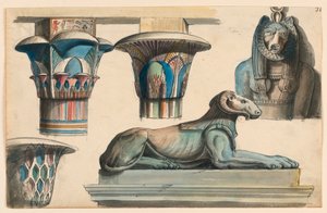 エジプトの古美術品 作： Romolo Achille Liverani