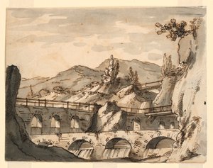 舞台美術、水道橋 作： Romolo Achille Liverani