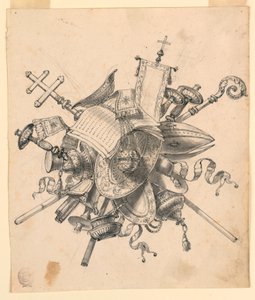 教会のオブジェクトを備えたトロフィー 作： Romolo Achille Liverani