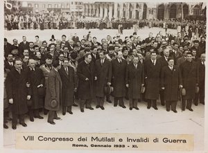 "第8回戦時下死傷者会議 - 1933年1月ローマ - 11" (モノクロ写真) 作： Romolo del Papa