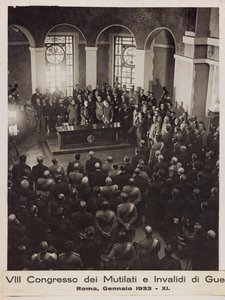 "第8回戦時下死傷者会議 - 1933年1月ローマ - 11" (モノクロ写真)