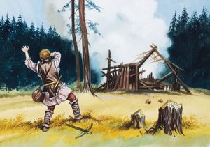 爆発する小屋 作： ロン・エンブルトン