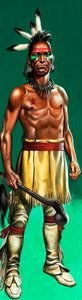 イロコイ族の戦士 作： ロン・エンブルトン
