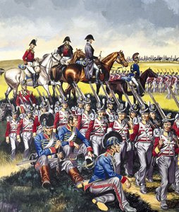 ワーテルローのウェリントン公爵（1769-1852）（紙にグワッシュ） 作： ロン・エンブルトン