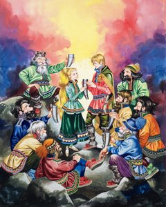 トロールの秘密（紙にグワッシュ）