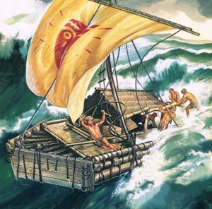 コンティキ号の航海 作： Ron Embleton