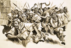 襲いかかる正体不明の暴徒 作： ロン・エンブルトン