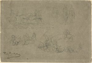 バイソン狩りやその他の研究から戻ってきたチーフ 作： Rosa Bonheur