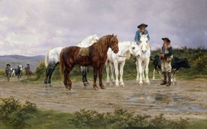 ピレネーファーマーズマーケット行き、1884 作： Rosa Bonheur