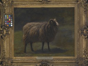 ラム（キャンバスに油彩） 作： Rosa Bonheur