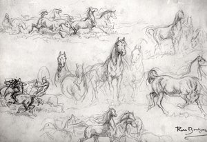 馬の研究 作： Rosa Bonheur