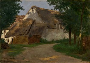 森の入り口にある農場、1860-1880 作： Rosa Bonheur