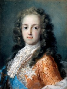 王太子としてのフランスのルイ15世（1710-1774） - ロザルバ・ジョヴァンナ・カリエラ（1657-1757）の絵画 - 1720-1721 - 紙にパステル - 50,5x38,5 - ドレスデン国立美術館