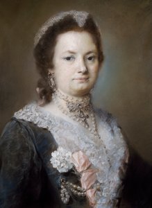 貴婦人の肖像（パステル、ペープ 作： Rosalba Giovanna Carriera