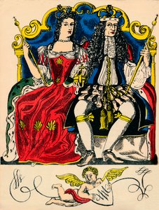 ウィリアム3世とメアリー2世、1688年、1932年からのイギリスとアイルランドの王と女王 作： Rosalind Thornycroft