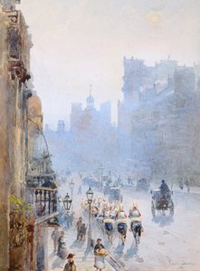 セント・ジェームズ・ストリートからセント・ジェームズ宮殿方面を望む 作： Rose Maynard Barton