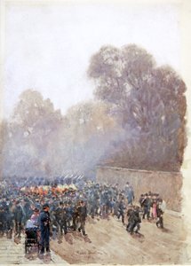 兵士たちのパレード 1891年（水彩画）