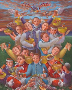 5000人の給食、2024年 作： Rosemarie Adcock