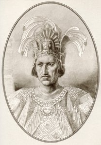 Moctezuma II、有名な支配者の生きた伝記より。