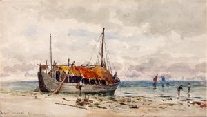 ムール貝の採集者、1879 年。 作： Ross Turner