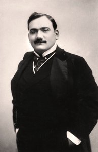 Enrico Caruso 1873-1921、イタリアのテノール、1907年。 作： Rotary Photo