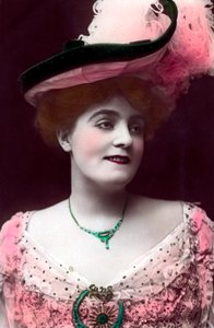 イーヴィーグリーン1875-1917、イギリスの女優、1906年。 作： Rotary Photo
