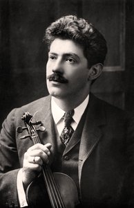 フリッツクライスラー1875-1962、オーストリア生まれのアメリカのバイオリニスト兼作曲家、1907年。 作： Rotary Photo