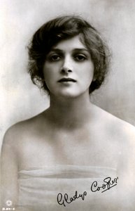 グラディスクーパー1888〜1971年、英国の女優、20世紀初頭。 作： Rotary Photo