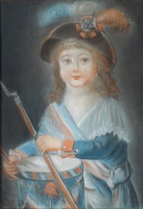 フランス革命のドラムとしての少年の肖像 作： Rougemont
