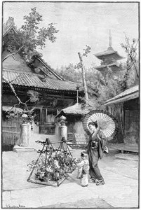 東京の庭で。 作： Rousseau