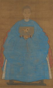 老婦人の肖像、新友 1561 年または 1621 年の日付。 作： Ruan Zude