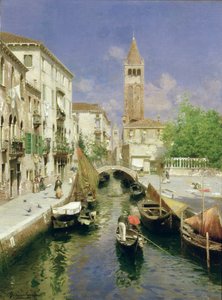 ヴェネツィアの運河 作： Rubens Santoro