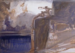 プロメテウスのリリース（カードに油彩） 作： Rudolf Jettmar
