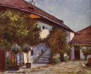 ベートーベンが住んでいたハイリゲンシュタットの家 (カラー リソ) 作： Rudolf Klingsbogl