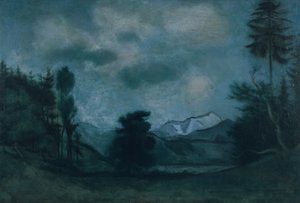 アルプスの風景 作： Rudolf Kremlicka