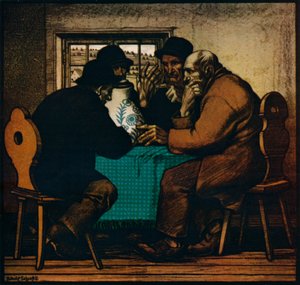 「酒飲み」、c1927 作： Rudolf Schiestl