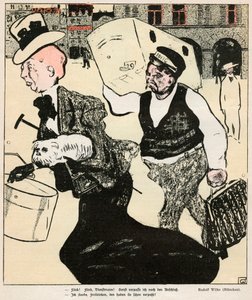 「レディとポーター」、1898 作： Rudolf Wilke