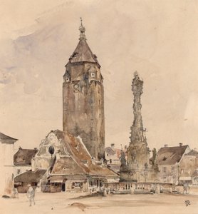 コルノイブルクの旧市庁舎 作： Rudolf von Alt