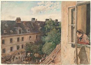 Alservorstadt、1872年のビュー 作： Rudolf von Alt