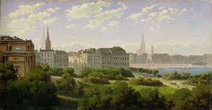1875年、グロッケンギースヴァルのハンブルク美術館とワランラーゲン 作： Rudolf von Turcke