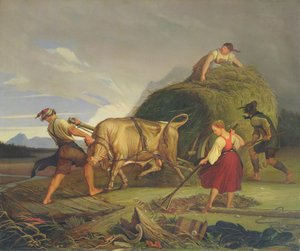 嵐の前に干し草を収穫、1844