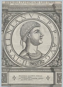 ビザンツ帝国皇帝 ユスティニアヌス1世（活字） 作： Rudolph Wyssenbach