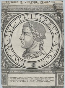 ローマ皇帝フィリップ・アラブ（印刷） 作： Rudolph Wyssenbach